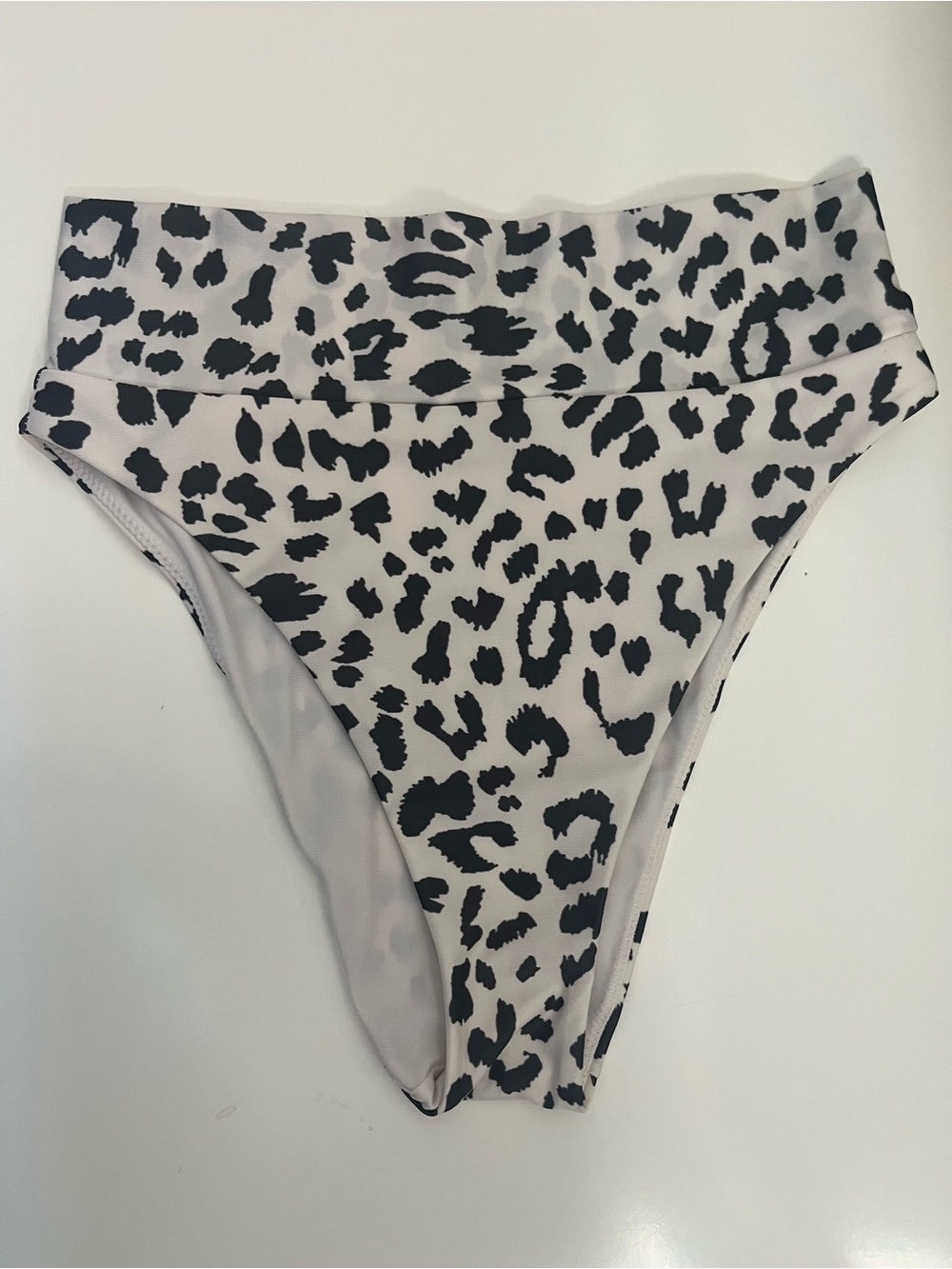 Aerie High-Waist Leopard Print Swim Bottoms